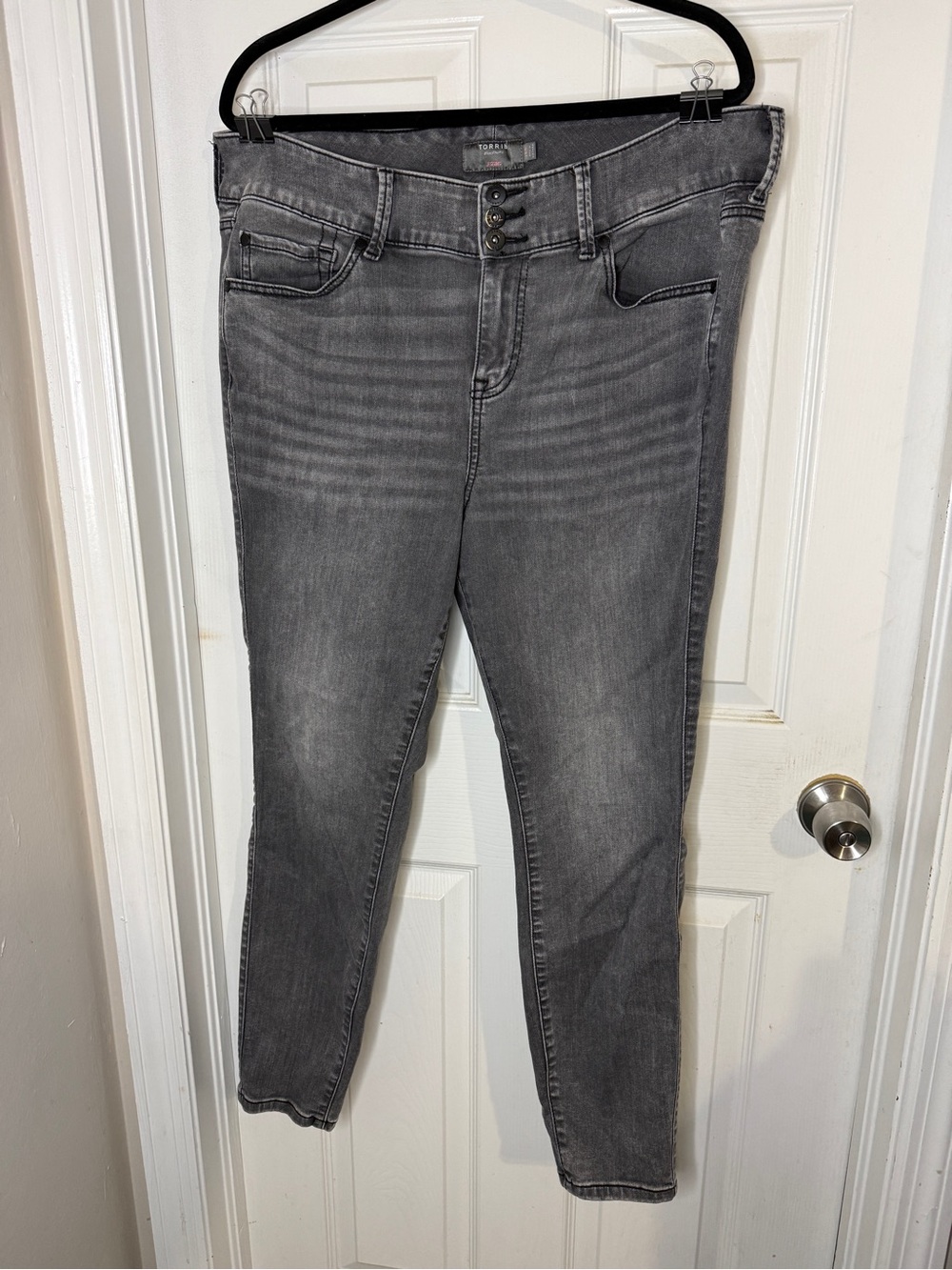 Gray Women's High-Rise Stretch Jeans - Torrid